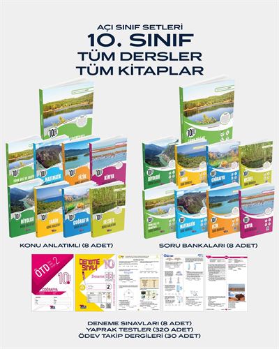 10. Sınıf Tüm Dersler Tüm Kitaplar Full Set 