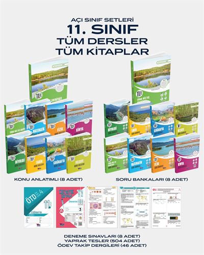 11. Sınıf Tüm Dersler Tüm Kitaplar Full Set 