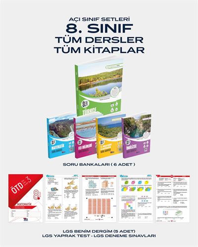 8. Sınıf Tüm Dersler Tüm Kitaplar Full Set